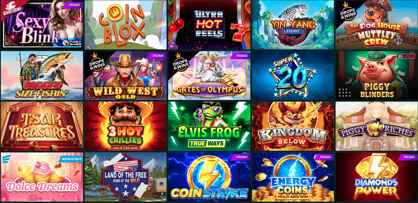 Spinbetter Casino games